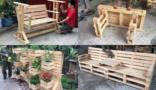 4 DIY ideas best creative and recycled pallet - Creative Uses For Old Pallets