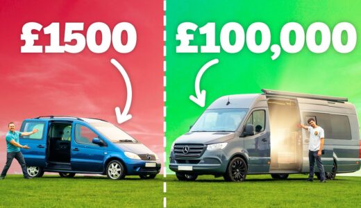 £1500 DIY Camper Vs £100,000 Luxury Camper