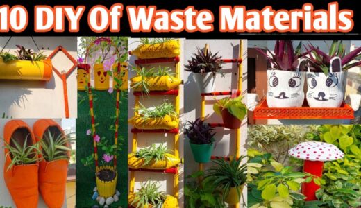 कबाड़ से जुगाड़ अपने गार्डन को सुन्दर बनाएं। Make DIY Of Waste Material For Garden/10 Creativity