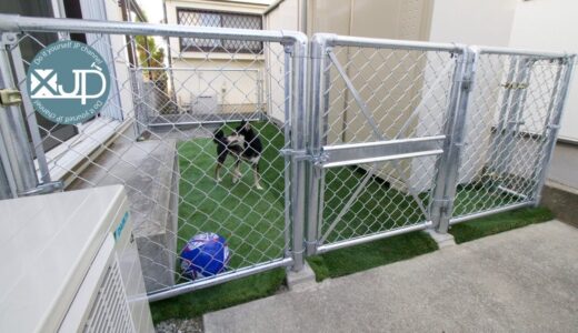 庭の小スペースで本格的ドッグランを自作、DIYで人気のアメリカンフェンス！  dog run