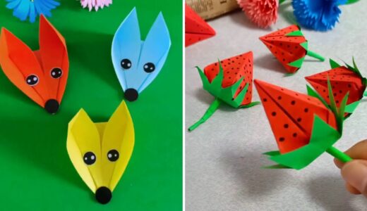 10+ Easy DIY Cute Paper Craft Things for Kids | Quick & Easy Crafts that you can make at Home