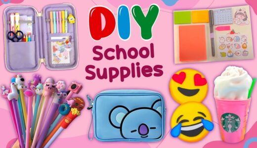 20 DIY SCHOOL SUPPLIES – BACK TO SCHOOL HACKS AND CRAFTS