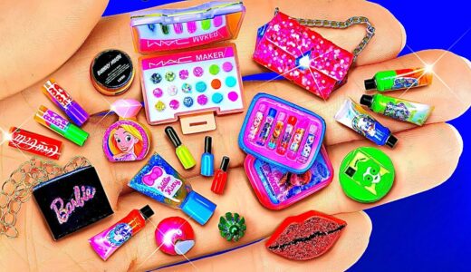 58 DIY Barbie Miniatures for Beauty Transformations: doll lipstick, makeup | Miniaturas de muñecas