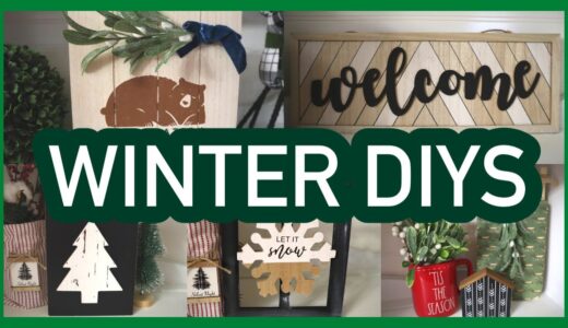 $1 Winter Dollar Store DIY Home Decor