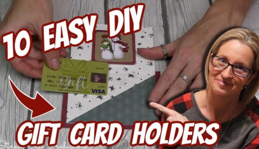 10 EASY DIY GIFT CARD HOLDERS on a BUDGET