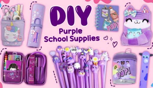 12 DIY Purple School Supplies – Amazing Purple Craft