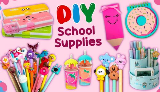 20 DIY School Supplies – Back To School Hacks and Crafts #diy #schoolcrafts
