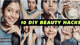 10 Diy Beauty WINTER HACKS 🥰 worse skin , dry lips , frizzy hair , Cuticles