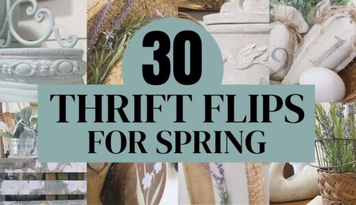 30 SPRING THRIFT FLIPS • DIY Inspiration and Ideas • spring decor
