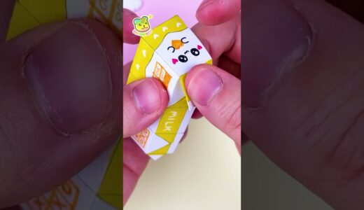 🍼귀요미 우유 미니어쳐 만들기💕 (무료도안, 손그림 둘다 있음😚) / DIY cute milk miniature