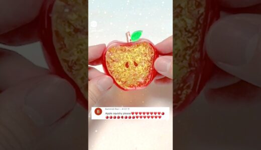 풍선테이프로 귀여운 사과🍎말랑이 만들기 - Cute Apple Squishy DIY with Nano Tape#밍투데이#테이프풍선