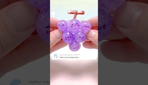 🐸개구리알로 귀여운 포도🍇말랑이 만들기✨- Cute Grape Squishy DIY with Orbeez and Nano Tape