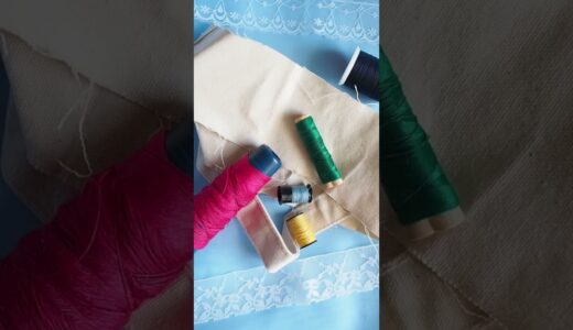 スプリング刺繍風ミニミニトート/Mini tote bag  #sewing#diy