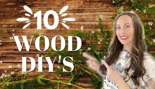 10 WOOD DIY'S - these are my favorite! DIY wood home decor - wood projects