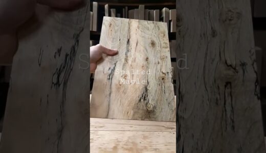 【スポルテッドメープル一枚板のオイル塗装】Woodworking and DIY.Spalted Maple Oil Finished.Wood Place Mat.
