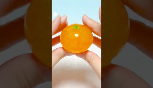 🐸개구리알🍊오렌지(귤) 말랑이 만들기 - Orange(tangerine) Squishy DIY with Orbeez and Nano Tape#밍투데이#테이프풍선