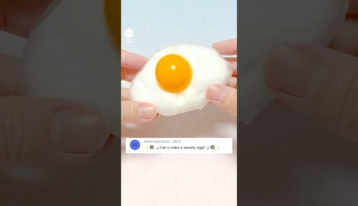 🍳계란후라이 말랑이 만들기 - Fried Egg Squishy DIY with Nano Tape#밍투데이#테이프풍선