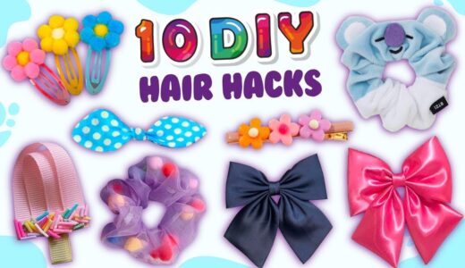 10 DIY Adorable Hair Pins and Scrunchies - Handmade Hair Accessories