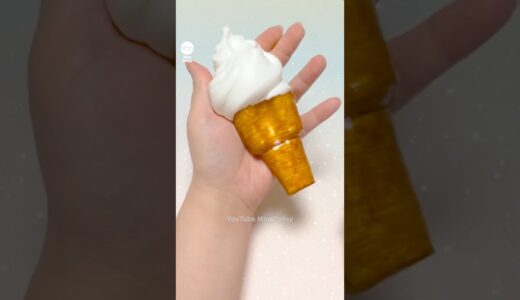 🍦아이스크림 말랑이 만들기! - Ice Cream Squishy DIY with Slime and Nano Tape#밍투데이#테이프풍선
