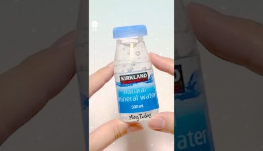 💧물병 말랑이 만들기 - Water Bottle Squishy DIY with Slime and Nano Tape#밍투데이#테이프풍선
