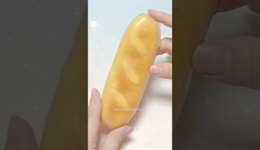 🥖바게트빵 말랑이 만들기 - Baguette Bread Squishy DIY with Clay and Nano Tape#밍투데이#테이프풍선