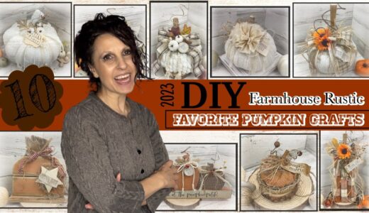 10 DIY Fall Rustic Farmhouse Pumpkin Crafts | DIY Mega Fall Pumpkin Crafts 2023 | Favorite Fall DIYs