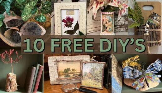 10 FREE & EASY DIY UPCYCLING PROJECTS USING STUFF FROM YOUR HOUSE & YARD