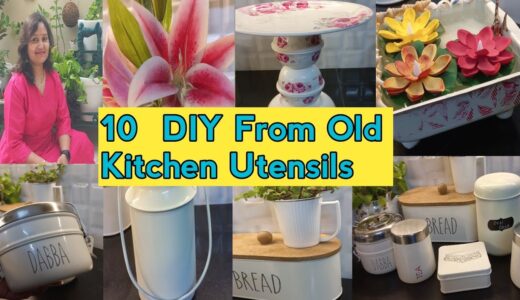 10 DIY From Old Kitchen Utensils|| Reuse Of Old kitchen Utensils|| पुराने बर्तनों के नए 10 Reuse