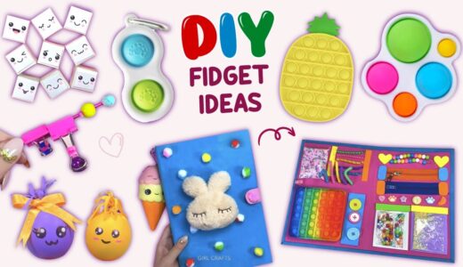 10 DIY AMAZING FIDGET IDEAS - DIY FIDGET BOARD - CUTE and Colorful Fidget Ideas #fidget