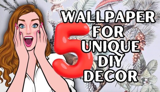 5 ALL NEW DIY Spring Decor From A Roll Of STUNNING Wallpaper!