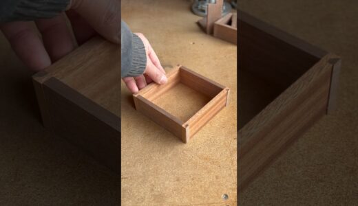 あなたはこのボックスジョイントを知っています？　#木工 #woodworking #diy