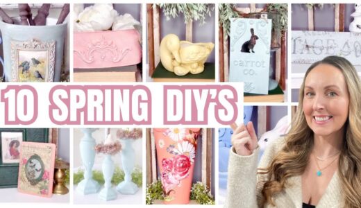 10 Insanely beautiful Spring DIY CRAFTS 2024 - DIY Spring home decor - Dollar Tree Spring diy's
