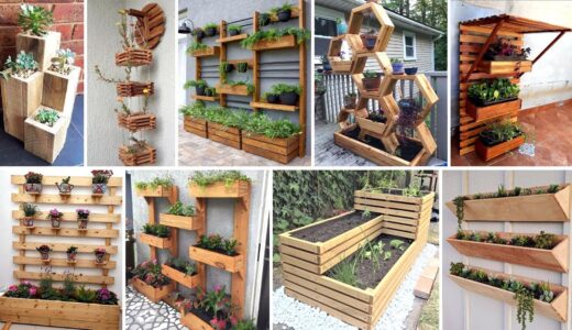 100 Creative DIY Outdoor Wooden Plant Stand Ideas For Your Garden