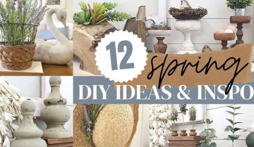 12 SPRING THRIFT FLIPS • DIY Inspiration and Ideas • spring decor on a budget  •  unique ideas