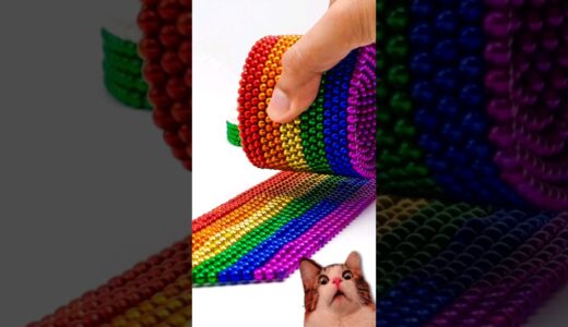 ❤️🧡💛💚🩵💙💜 DIY Build Rainbow Magnetic Balls #shorts #Satisfying