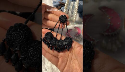 4 jewellery’s for Eid 😱 #dreamcraftswithhina #diy #shorts #handmade #jewellery #earrings #bangles