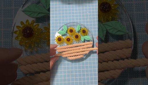 【レジン】ひまわりの小物入れ作りPart2#diy #handmade #ハンドメイド #flowers #向日葵 #sunflower