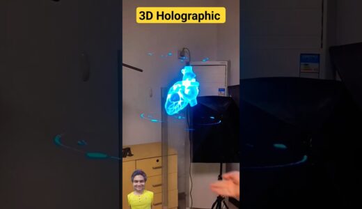3D holographic, Heart ❤️ hologram 😍❤️043 #led #light #lighting #rgb #diy #gadget #technology